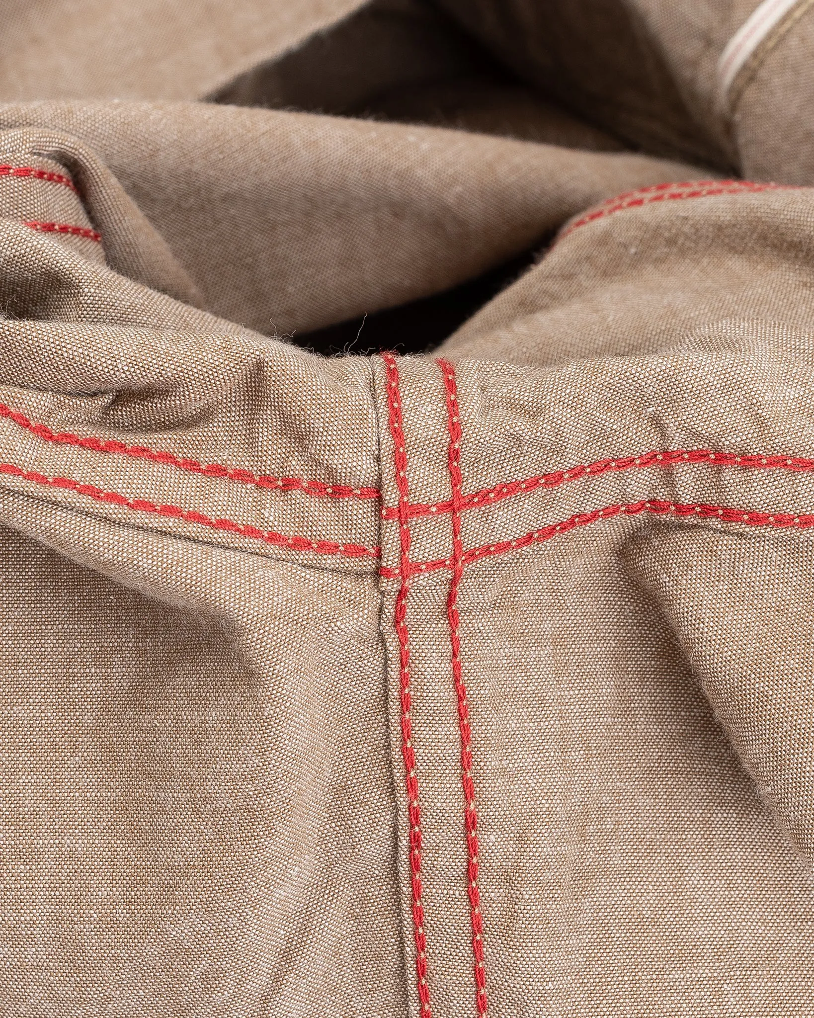 10oz Selvedge Chambray Western Shirt - Khaki