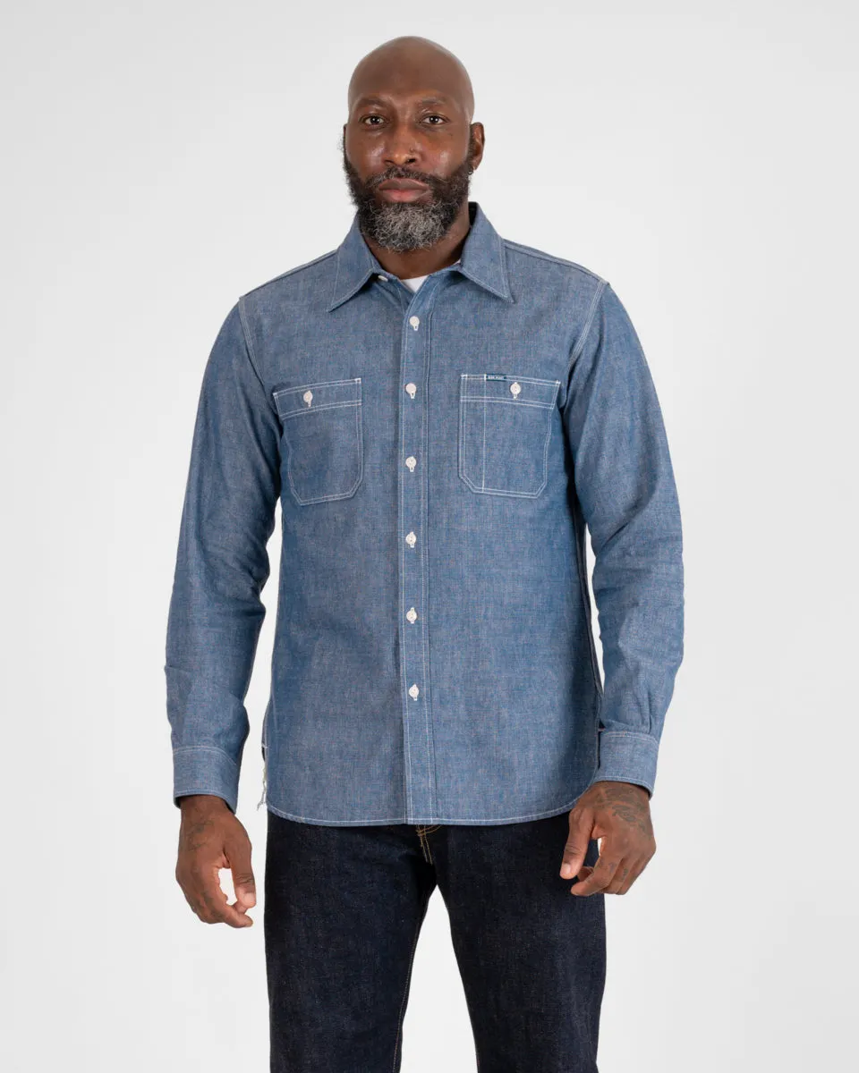 10oz Selvedge Chambray Work Shirt - Blue