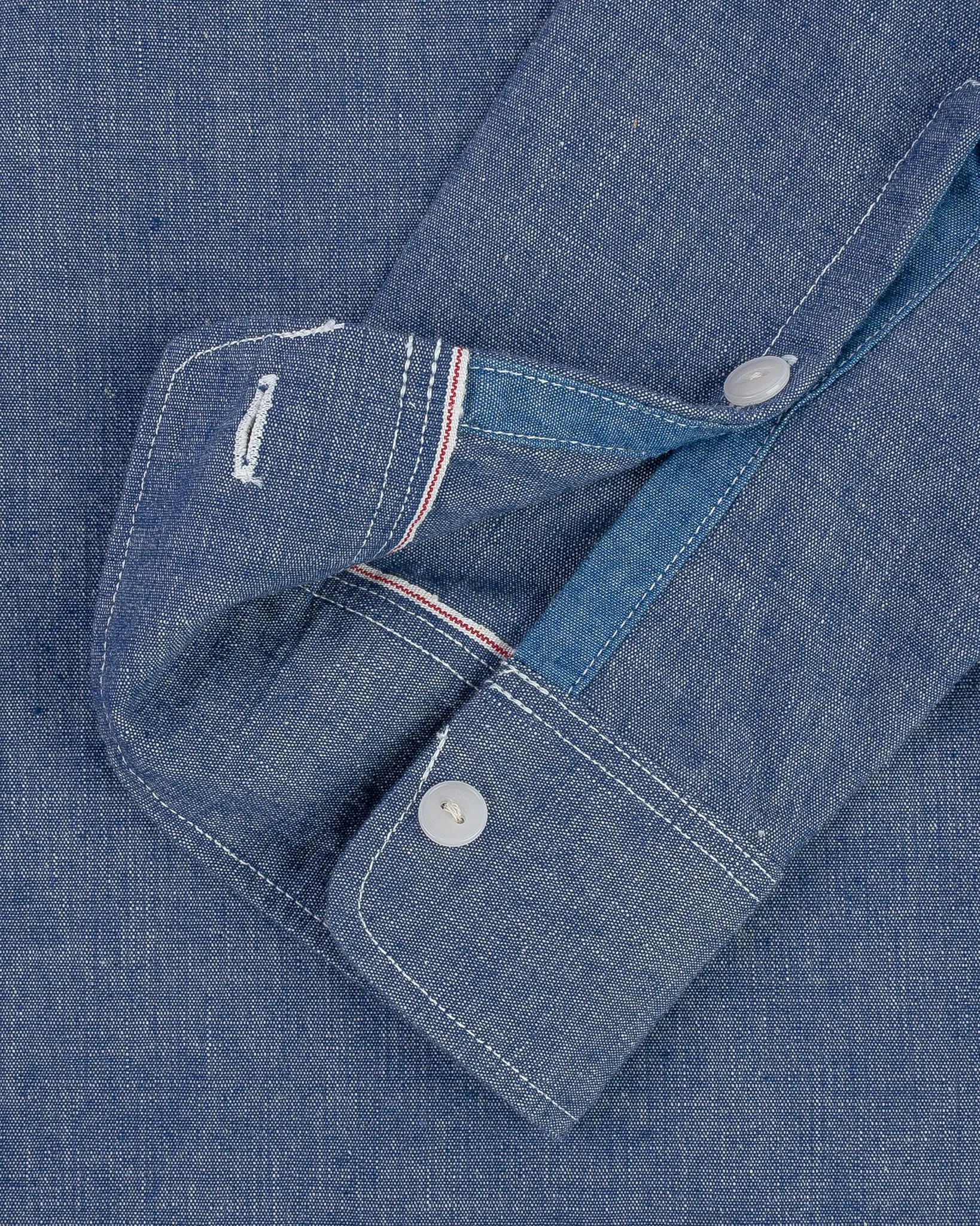 10oz Selvedge Chambray Work Shirt - Blue