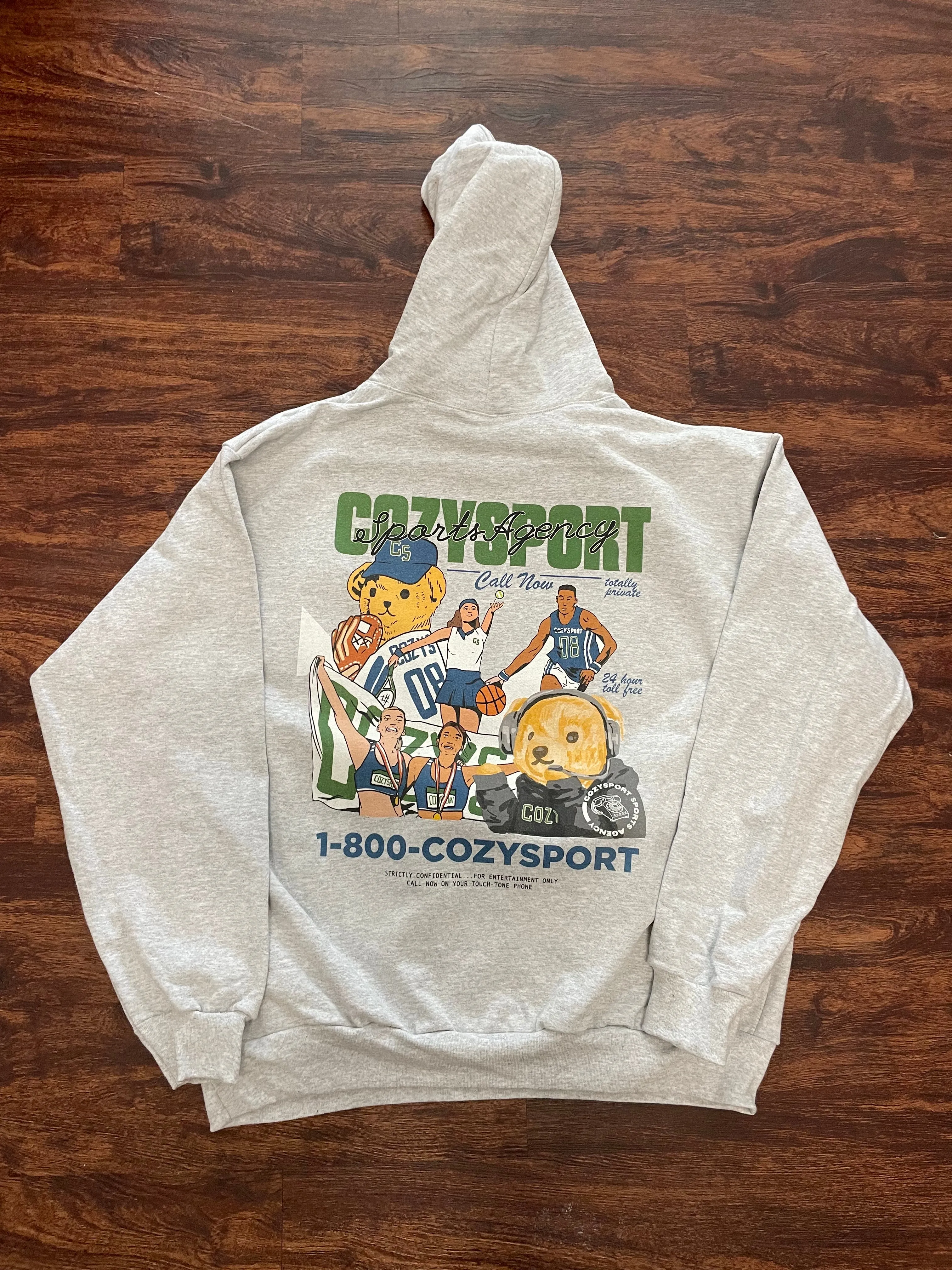 1800-CozySport Bear Hoodie