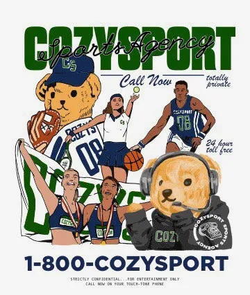 1800-CozySport Bear Hoodie