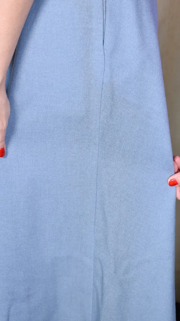 1950s Vintage Sky Blue A line Skirt