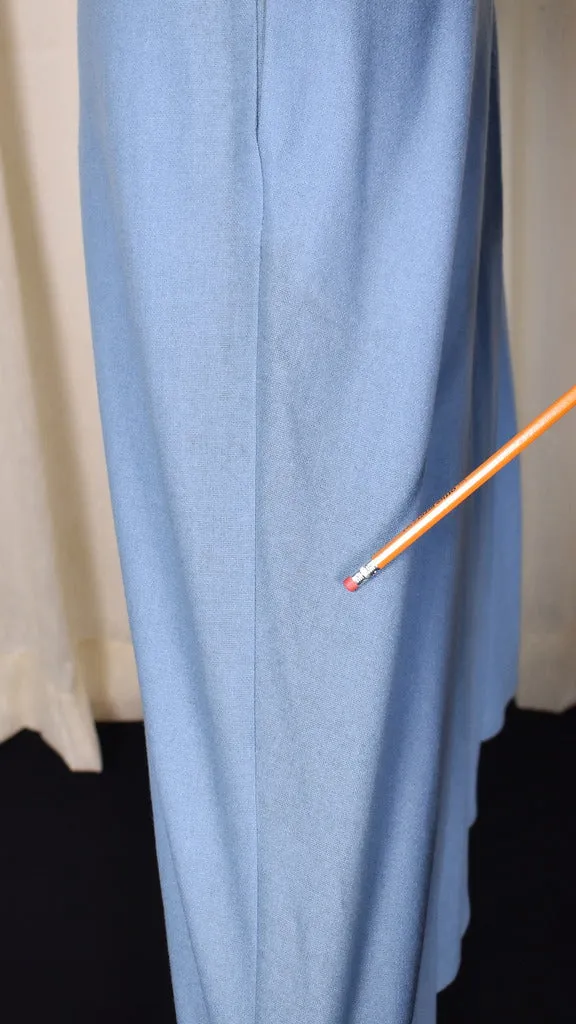 1950s Vintage Sky Blue A line Skirt