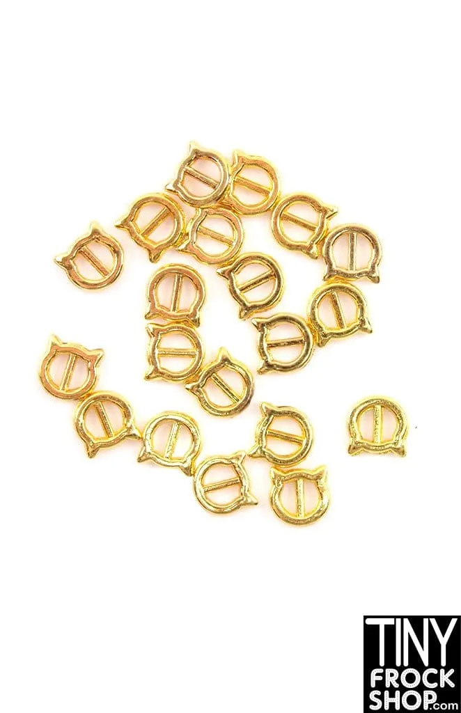 3mm 12" Fashion Doll Cat Slide Buckles - More Colors!