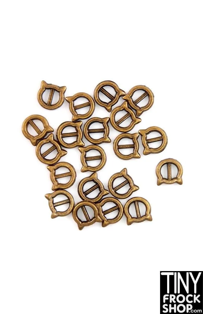 3mm 12" Fashion Doll Cat Slide Buckles - More Colors!