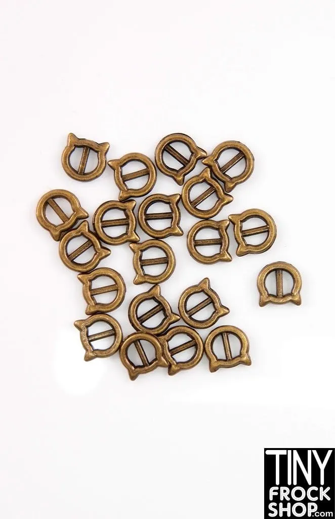 3mm 12" Fashion Doll Cat Slide Buckles - More Colors!