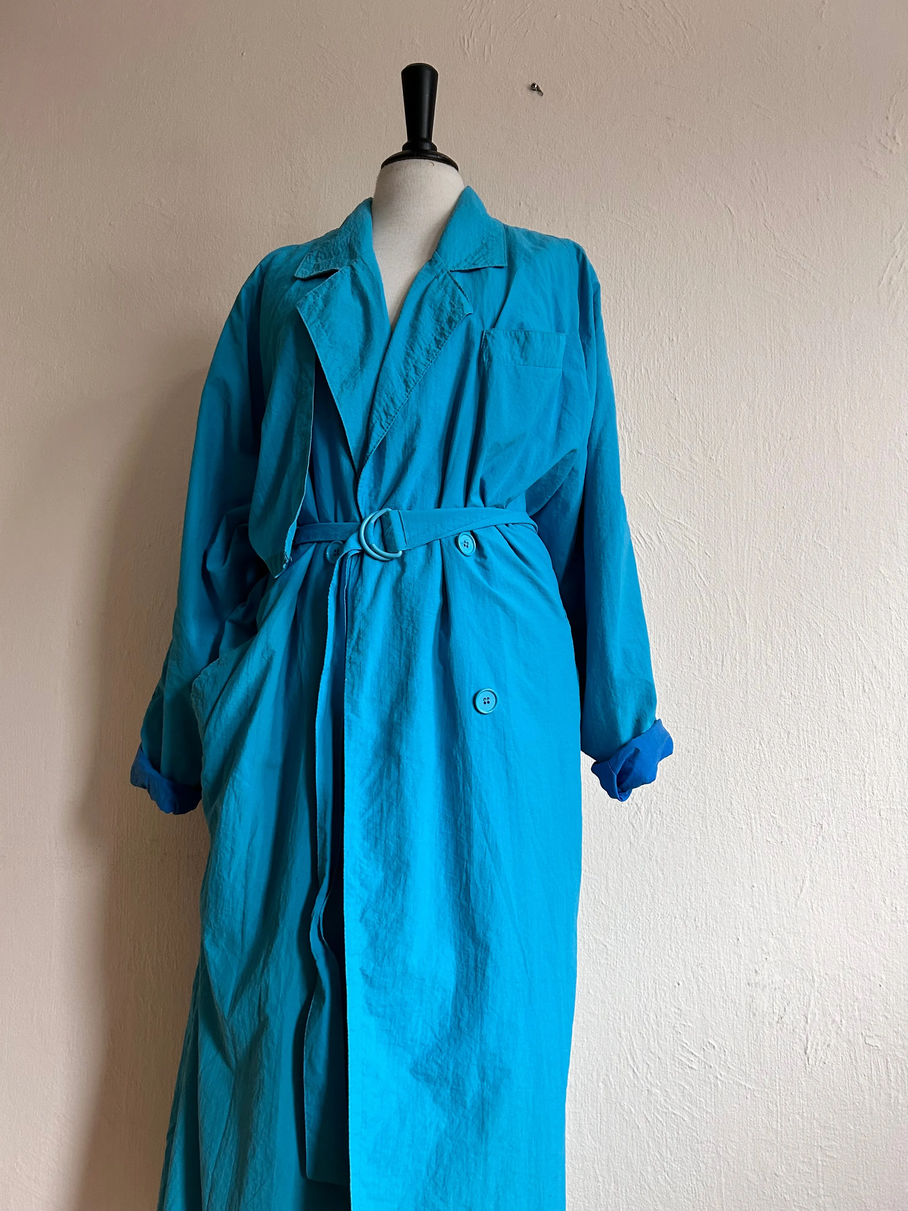 90s Vintage maxi trench coat