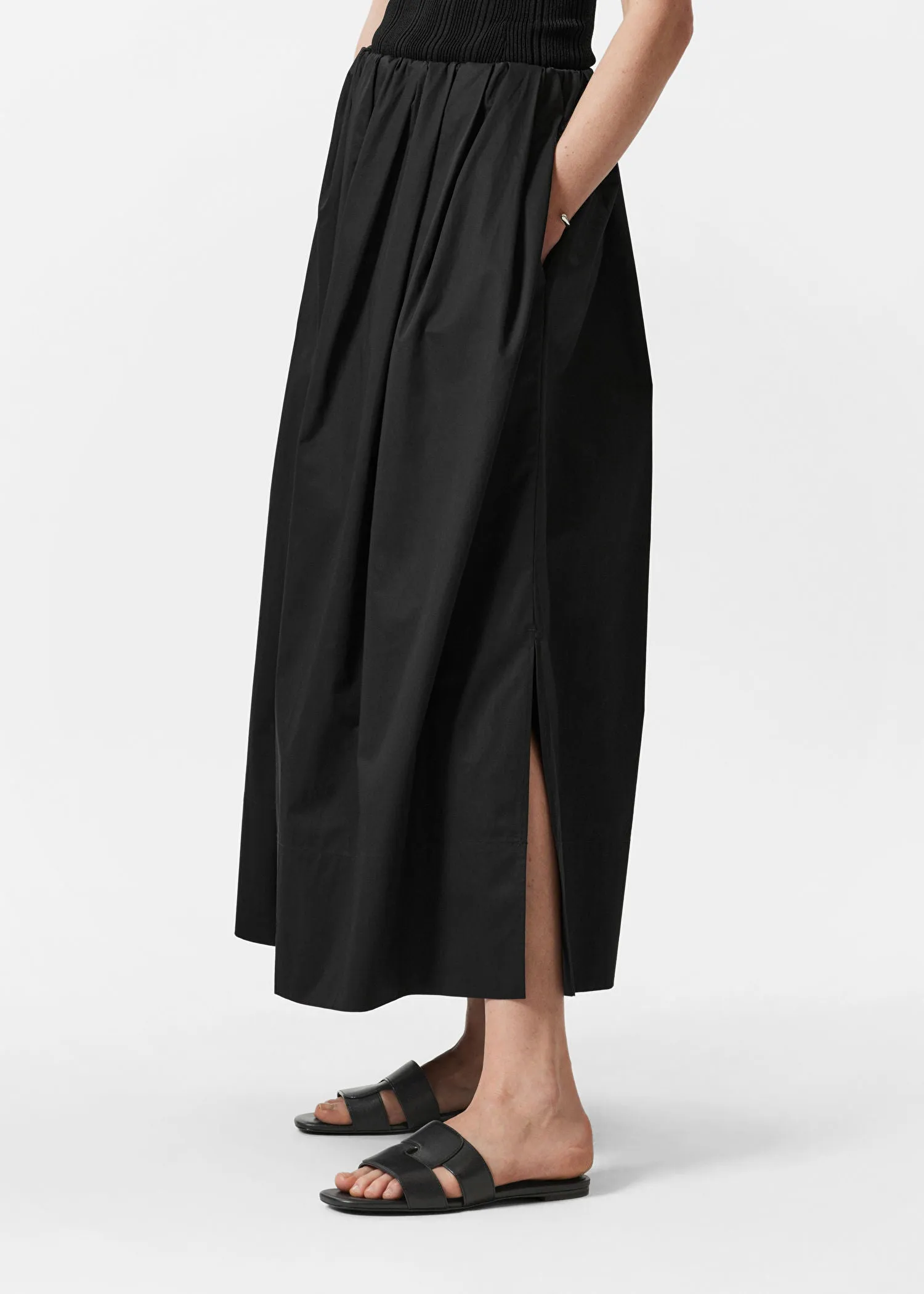 A-Line Midi Skirt