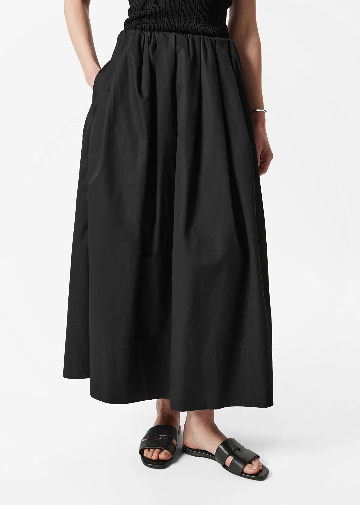 A-Line Midi Skirt