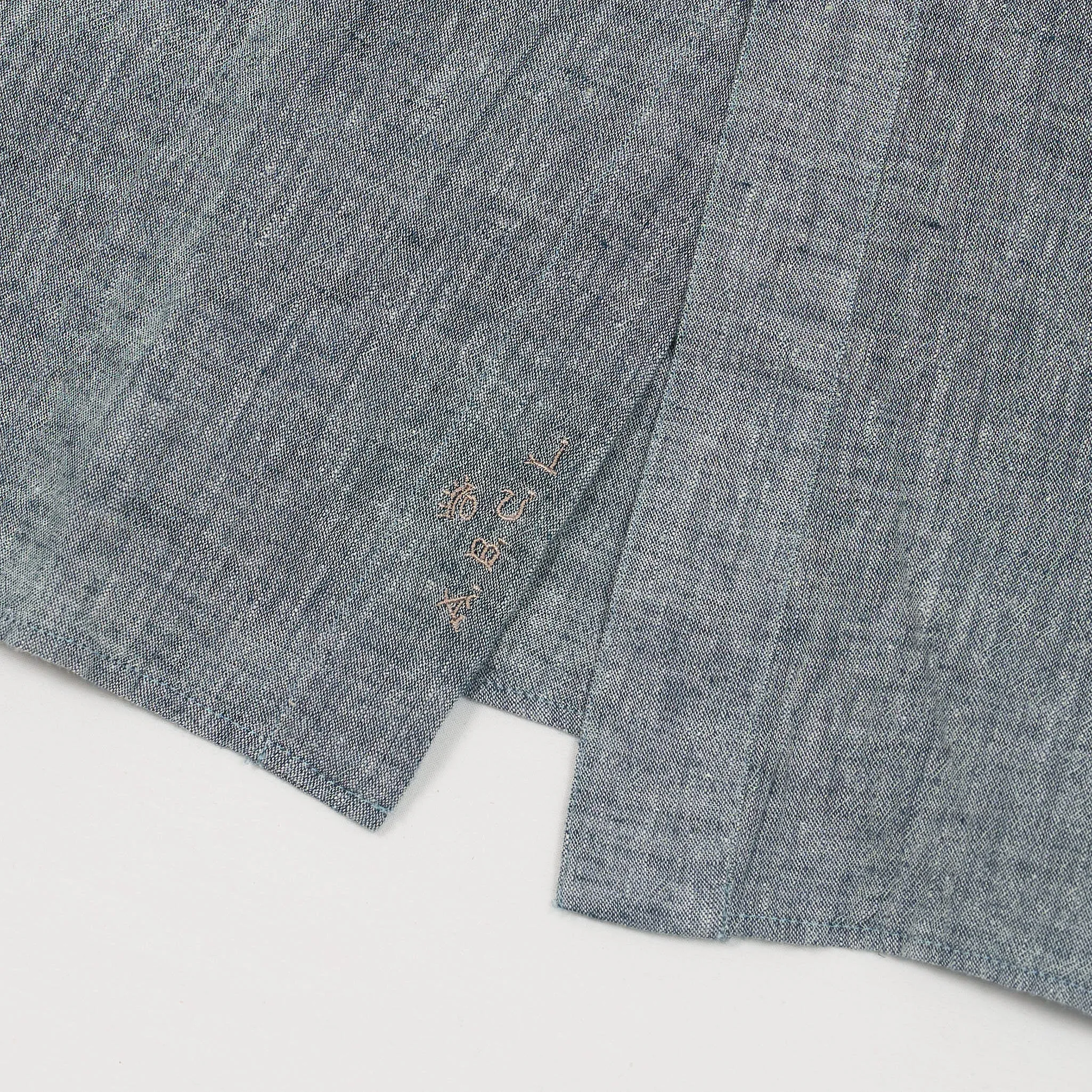 A.B.C.L Long Sleeve Linen Cotton Pocket Shirt