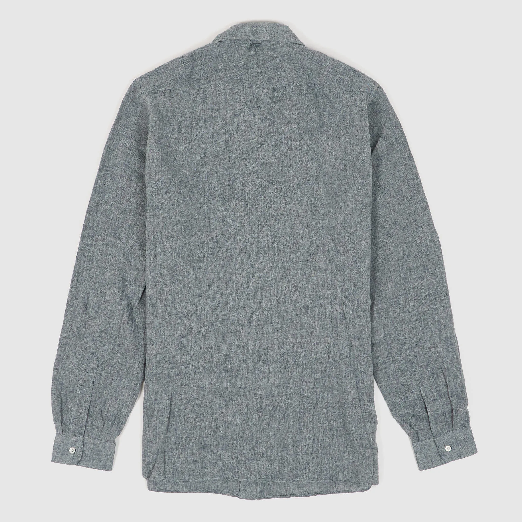 A.B.C.L Long Sleeve Linen Cotton Pocket Shirt
