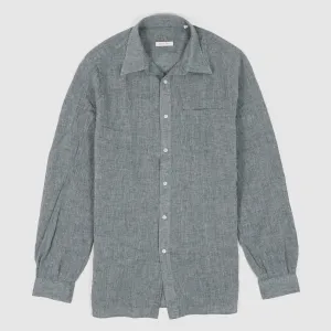 A.B.C.L Long Sleeve Linen Cotton Pocket Shirt