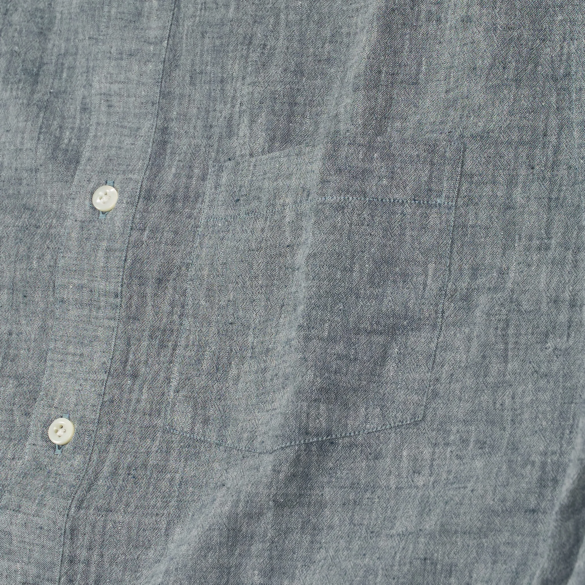 A.B.C.L Long Sleeve Linen Cotton Pocket Shirt
