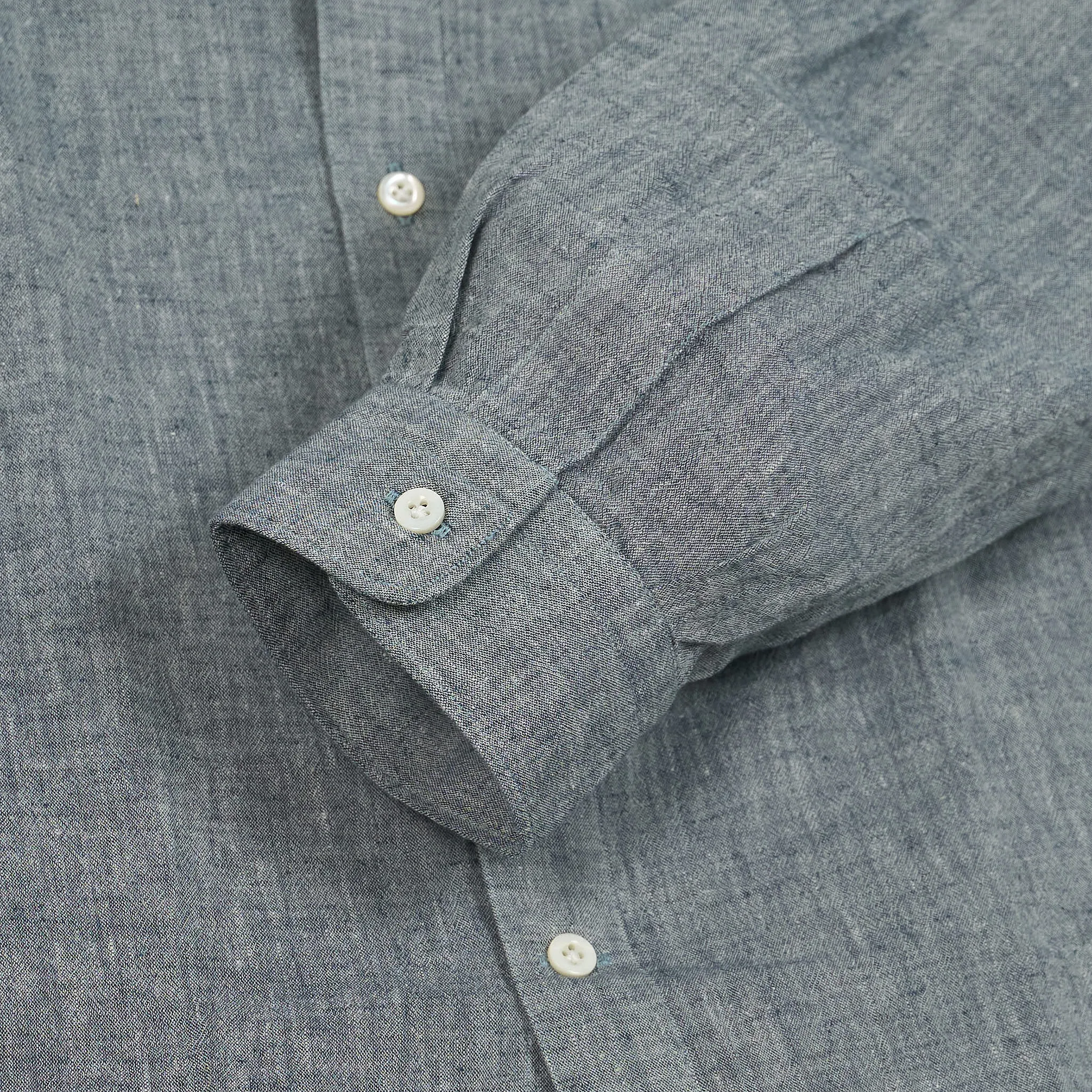 A.B.C.L Long Sleeve Linen Cotton Pocket Shirt