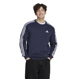 Adidas Mens Essentials Fleece 3 Stripe Sweatshirt