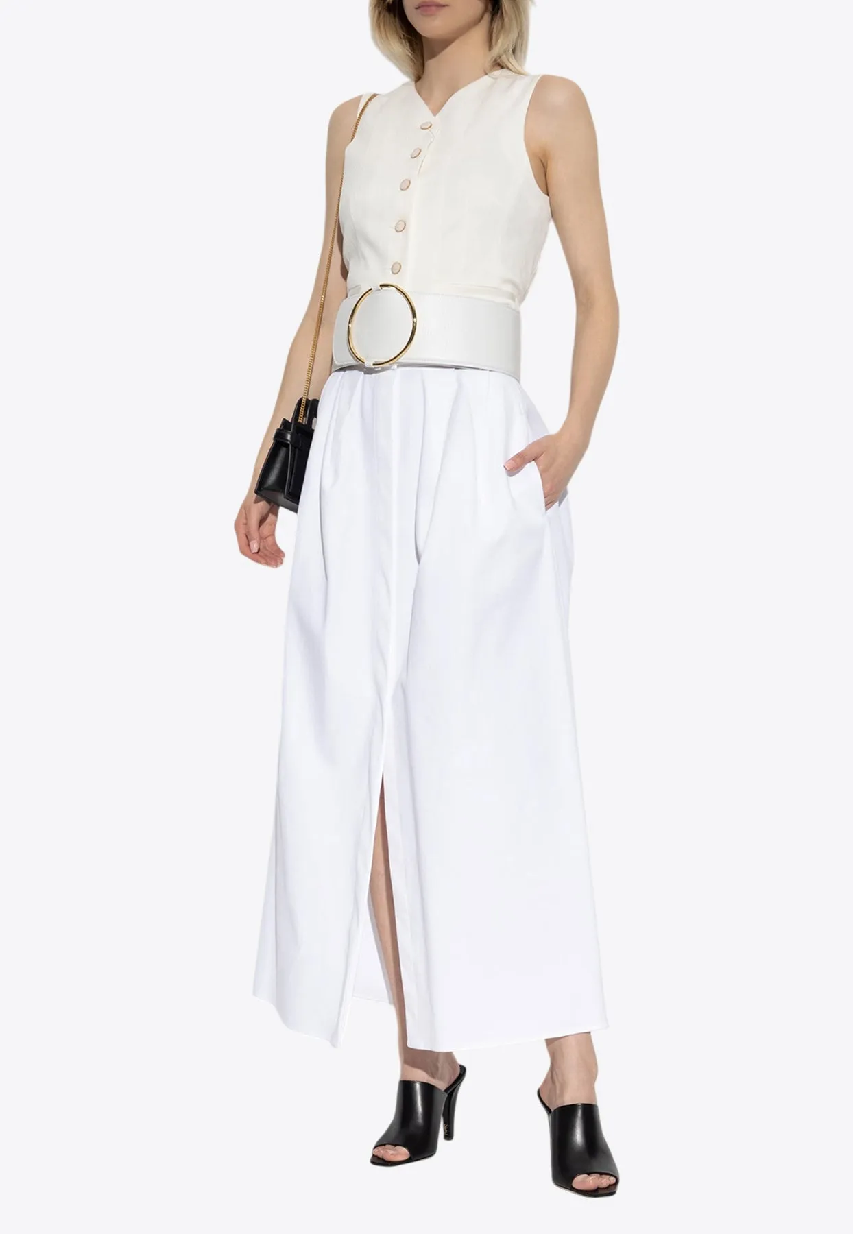 Alcade Maxi Buttoned Skirt