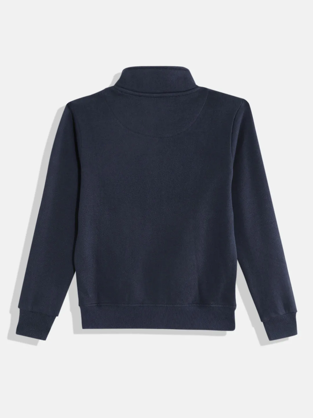 Alcis Boys Navy Blue Solid Sweatshirt