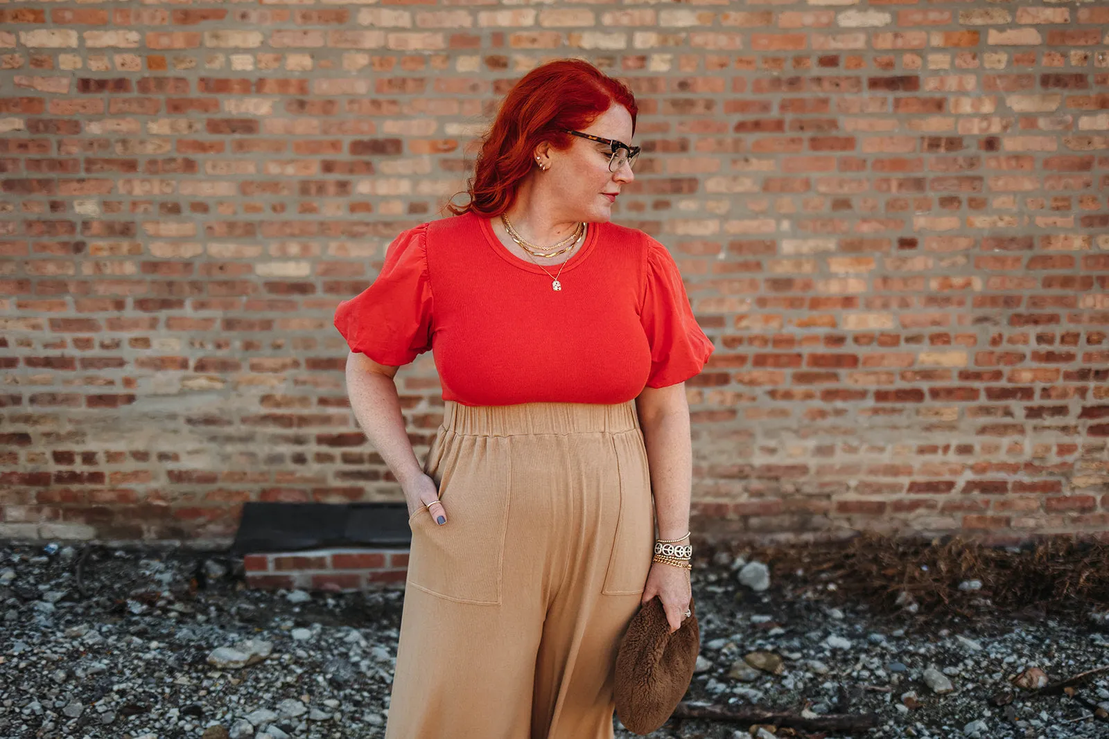 anita crop top in cherry