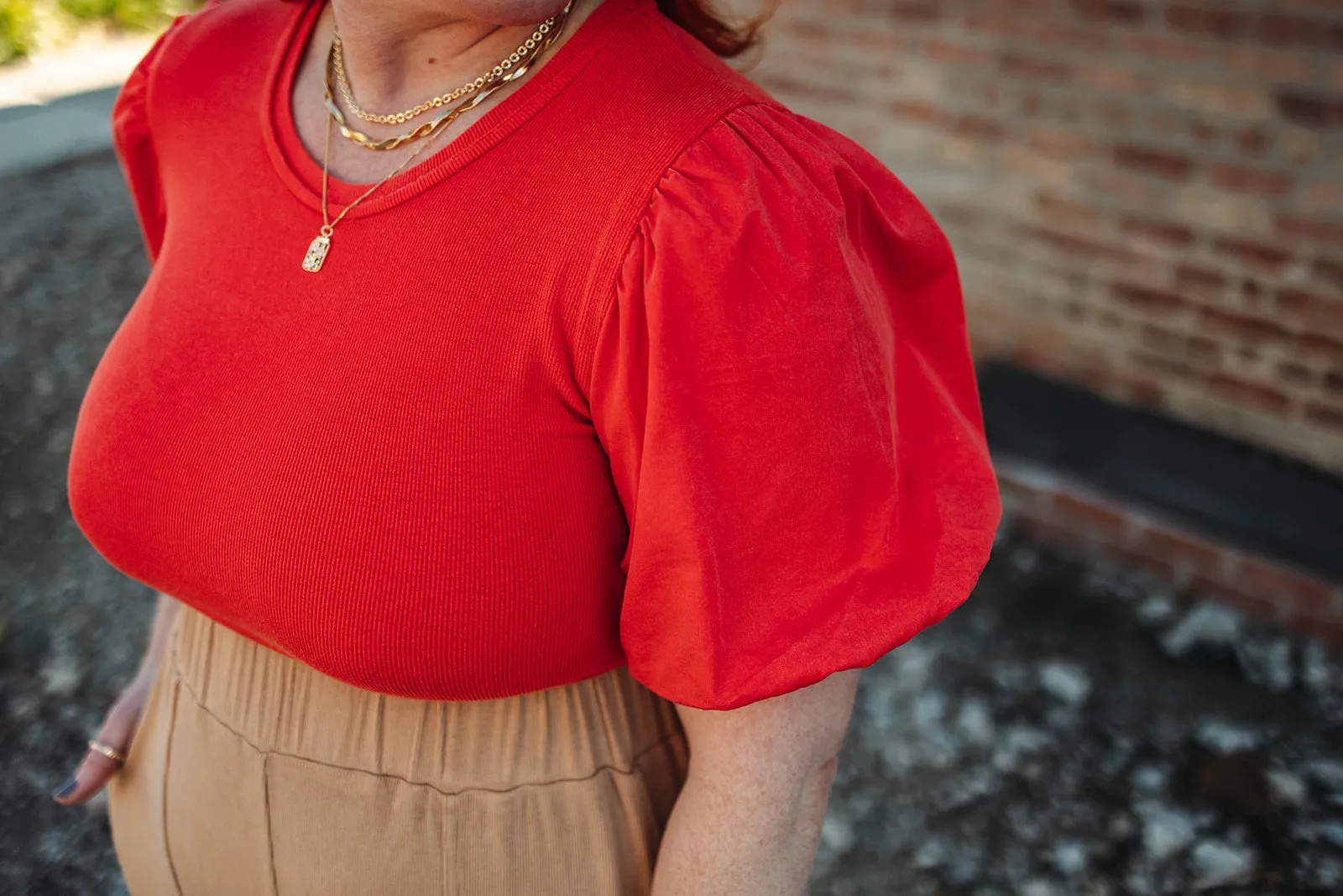 anita crop top in cherry