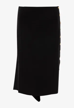 Asymmetric Midi Skirt