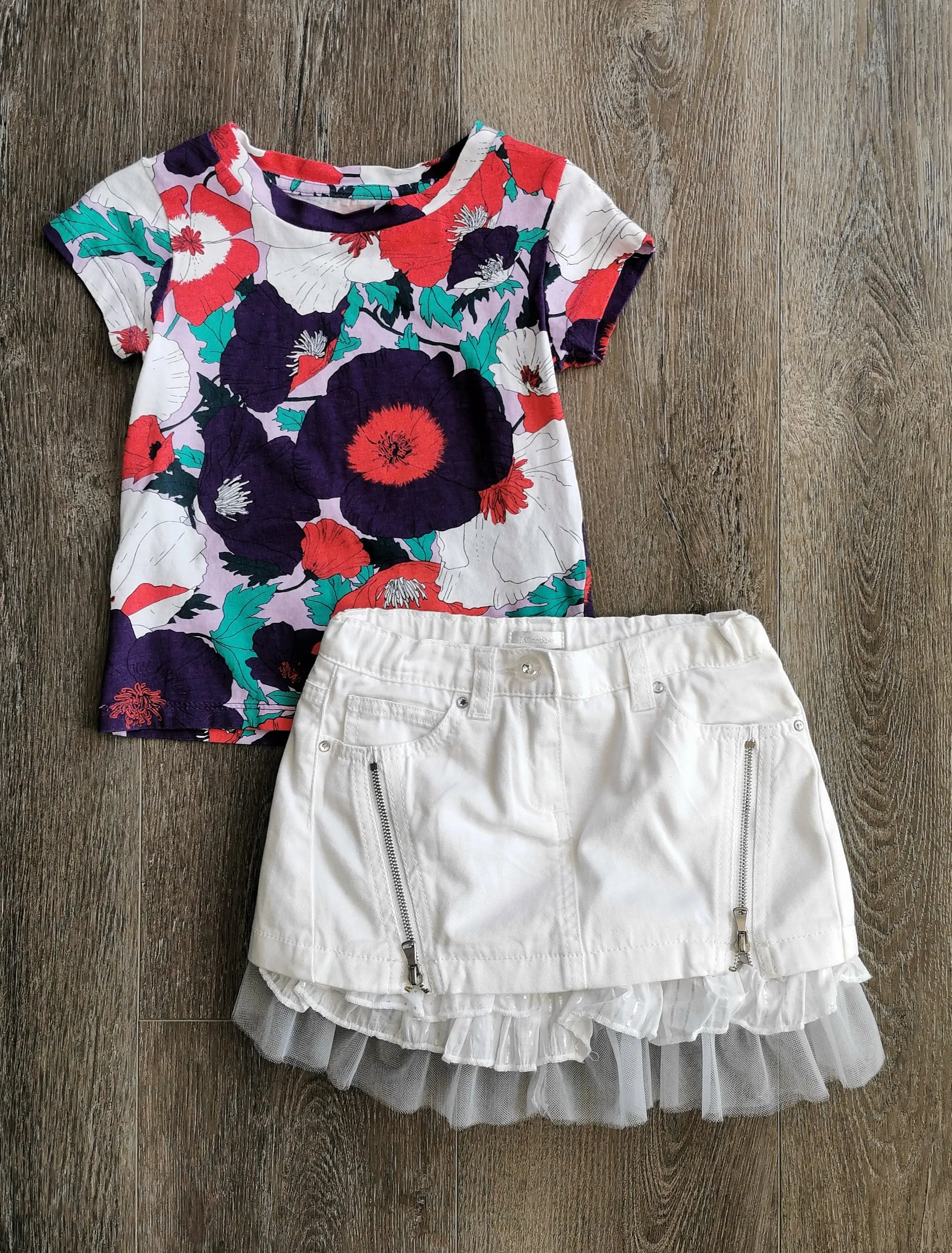 BABY GIRL SIZE 18/24 MONTHS - MICROBE BY MISS GRANT, 2 Piece Mix N Match Summer Outfit EUC B24