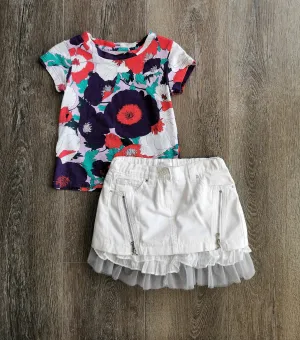 BABY GIRL SIZE 18/24 MONTHS - MICROBE BY MISS GRANT, 2 Piece Mix N Match Summer Outfit EUC B24