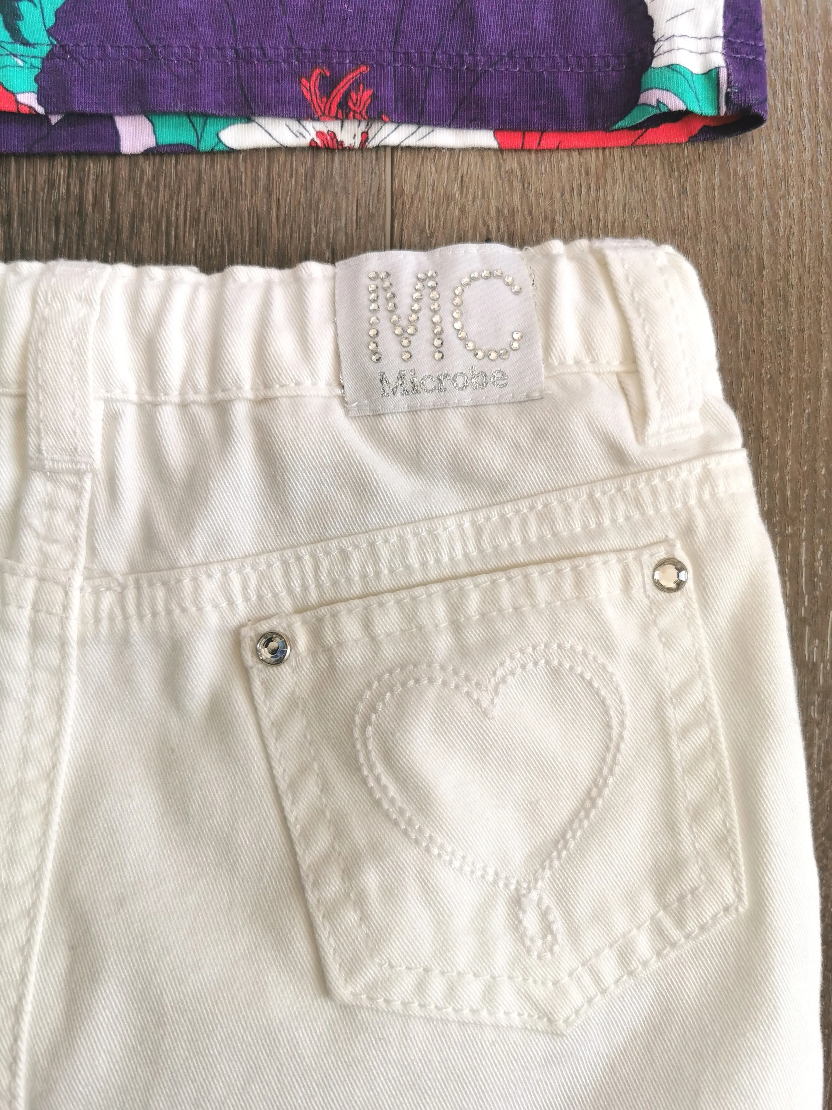 BABY GIRL SIZE 18/24 MONTHS - MICROBE BY MISS GRANT, 2 Piece Mix N Match Summer Outfit EUC B24