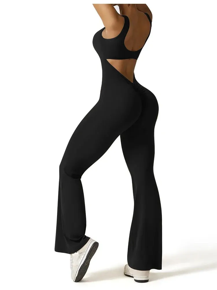 Backless Sleeveless Yoga Jumpsuit