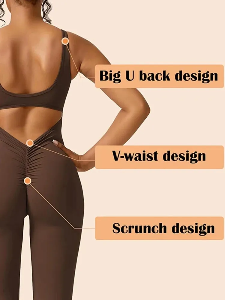 Backless Sleeveless Yoga Jumpsuit