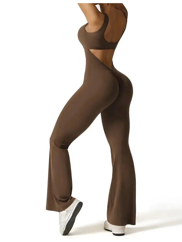 Backless Sleeveless Yoga Jumpsuit