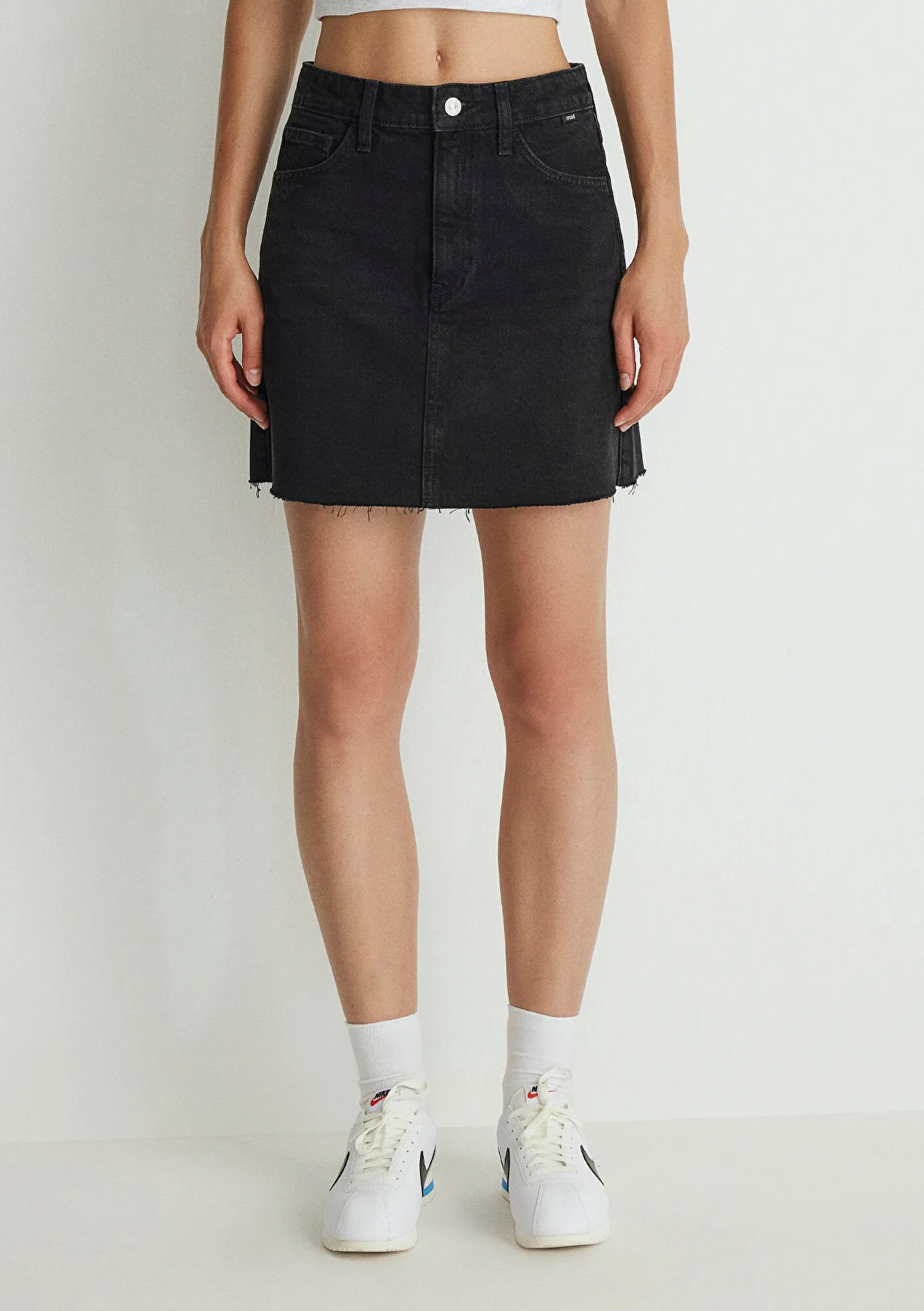 Bailey Smoked Denim Jean Skirt