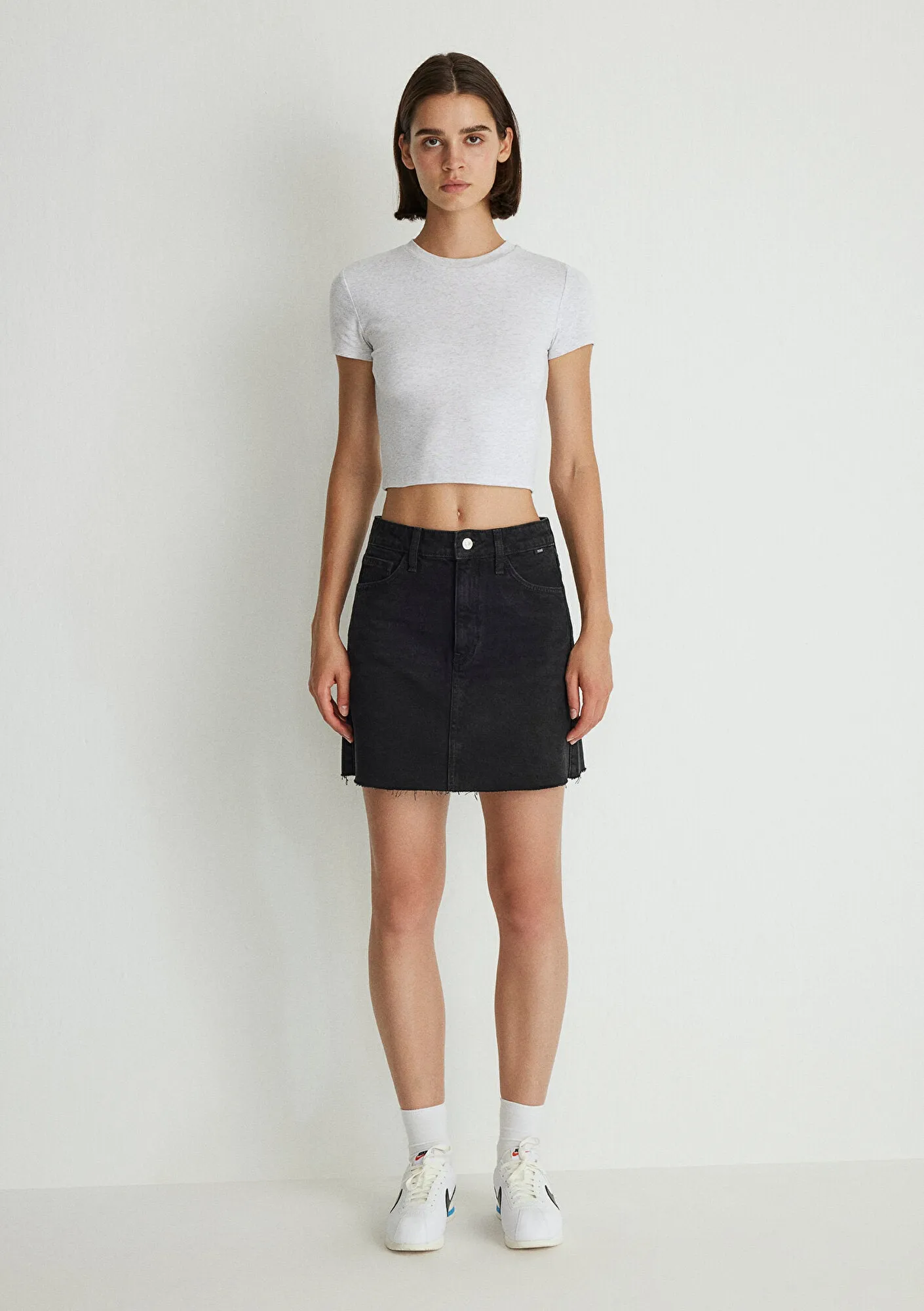Bailey Smoked Denim Jean Skirt