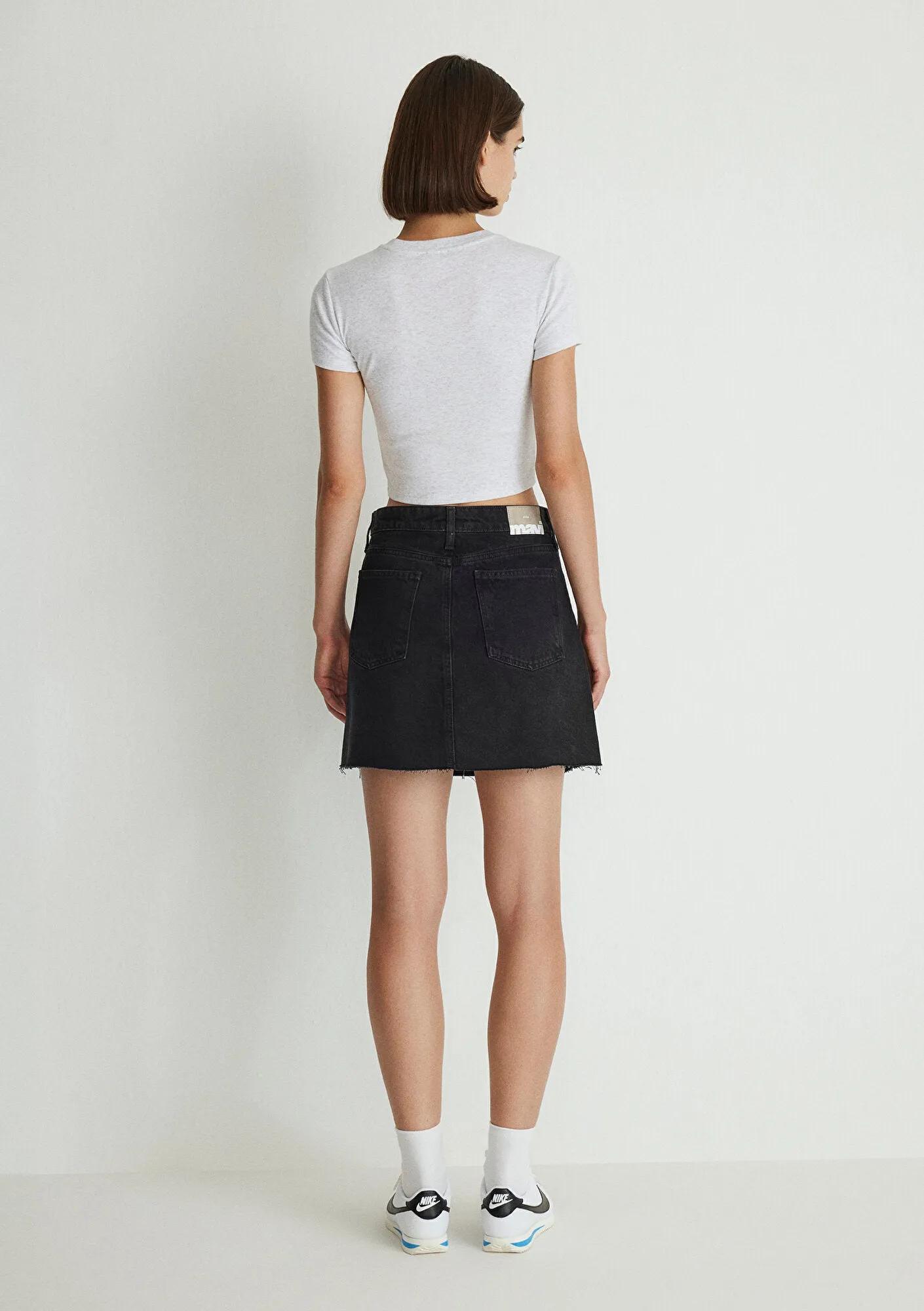 Bailey Smoked Denim Jean Skirt