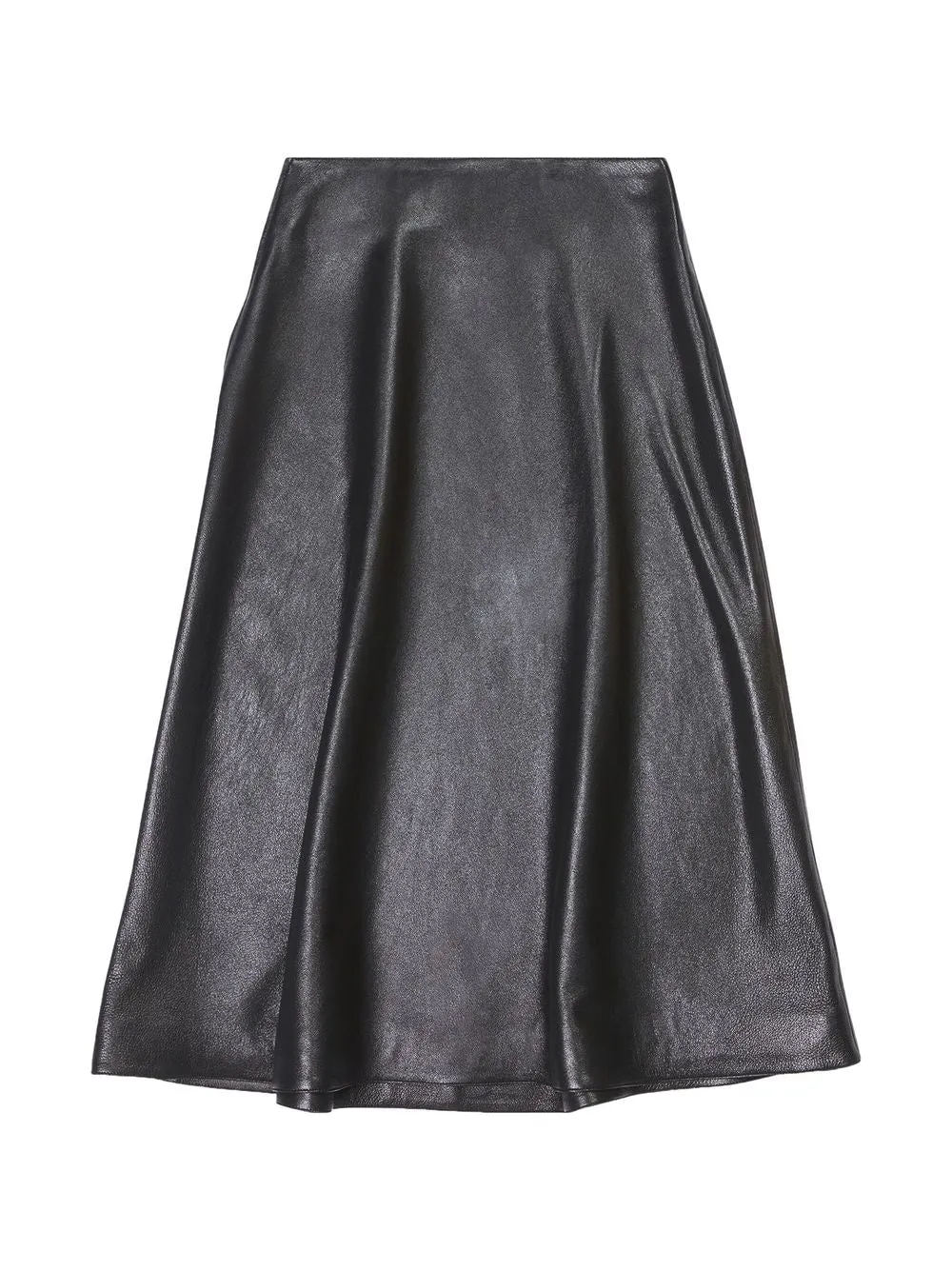 Balenciaga Leather Midi Skirt
