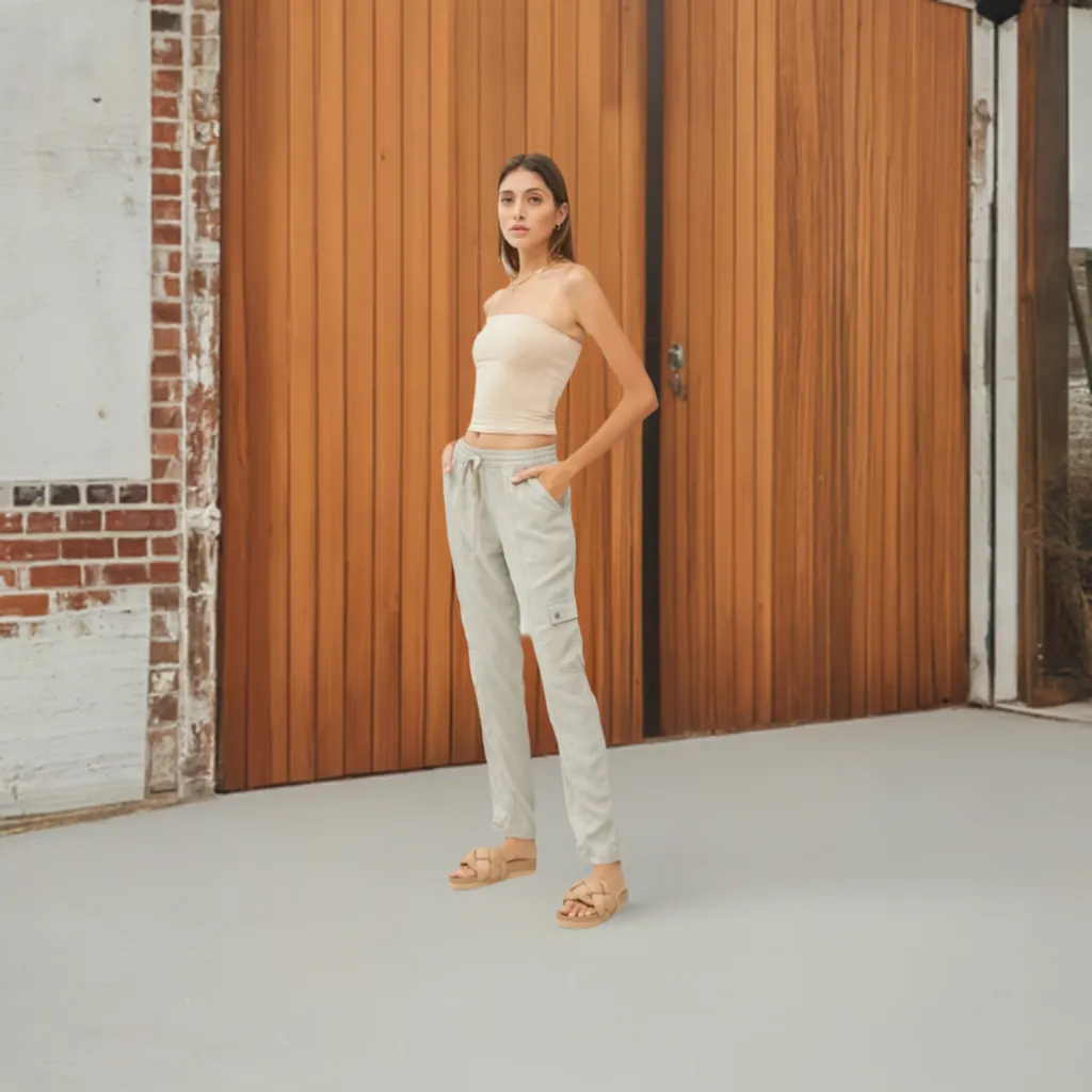 Basic Light Taupe Bandeau Top