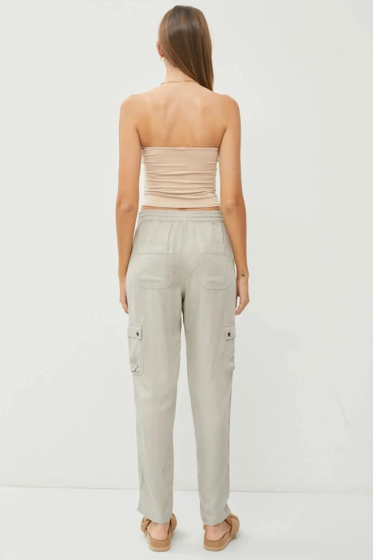 Basic Light Taupe Bandeau Top
