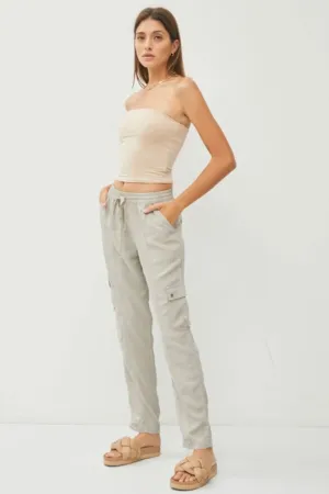 Basic Light Taupe Bandeau Top