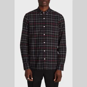 BESPOKEN Men's Black and Red Plaid Claremont Shirt 003010 Size XL $225 NWT