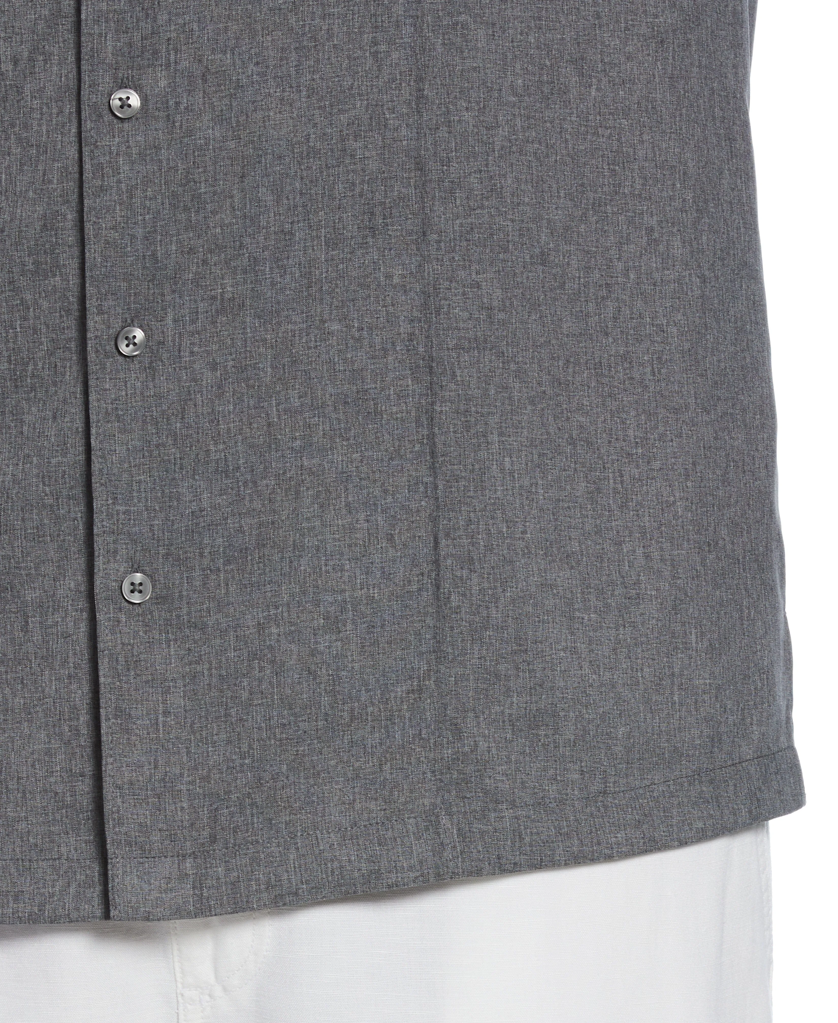 Big & Tall Two-Tone Cross Tuck Chambray Shirt