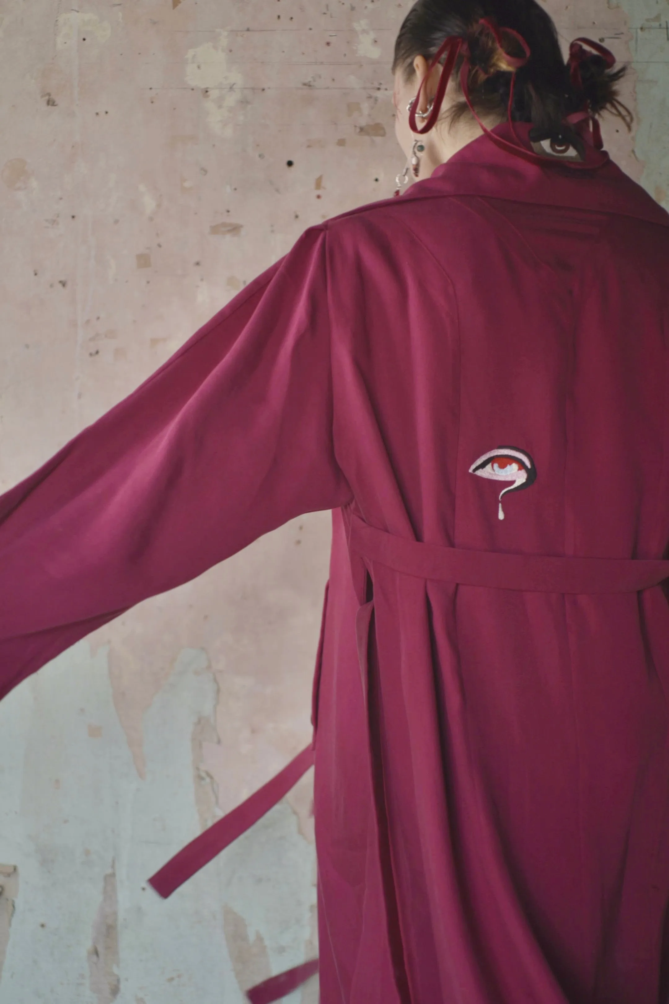 Bloodberry Trench Coat