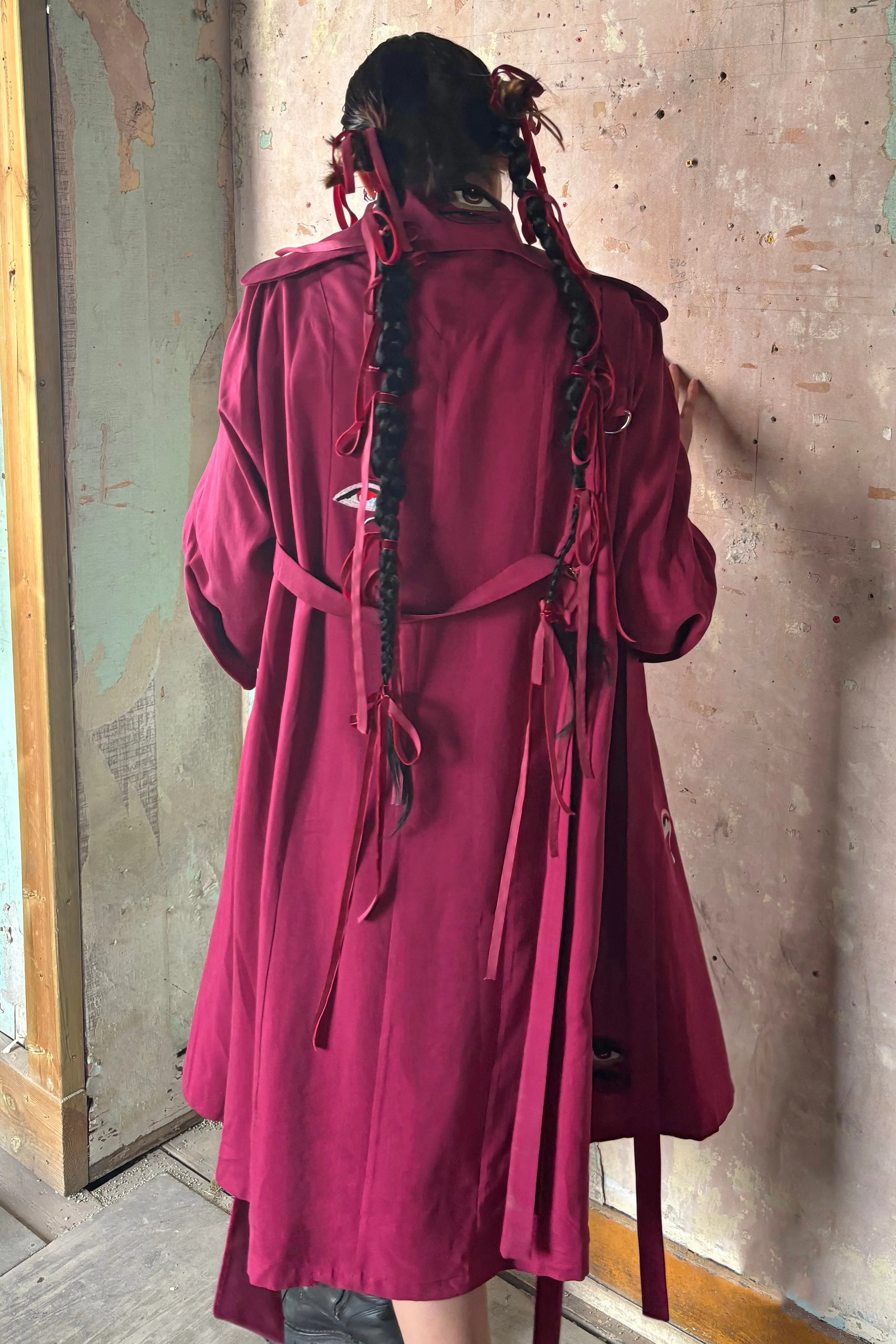 Bloodberry Trench Coat