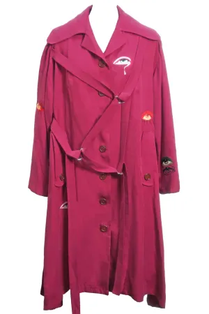 Bloodberry Trench Coat