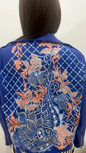 Blue Jasmine faux Leather Jacket
