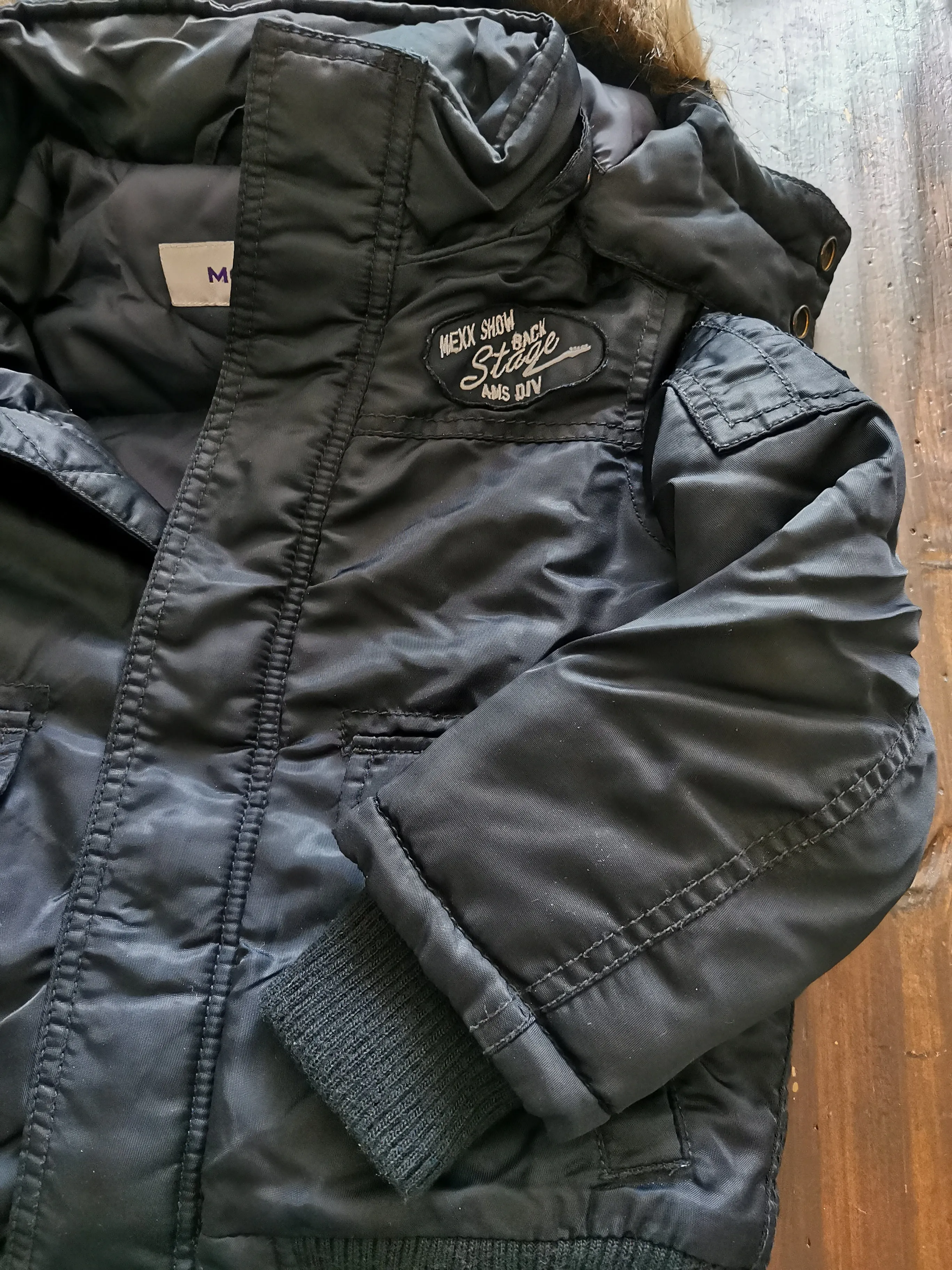 BOY SIZE 3/4 YEARS - MEXX kids, Hooded Winter Jacket EUC B41