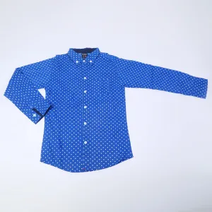 Boys Full Sleeves Shirt - Royal Blue