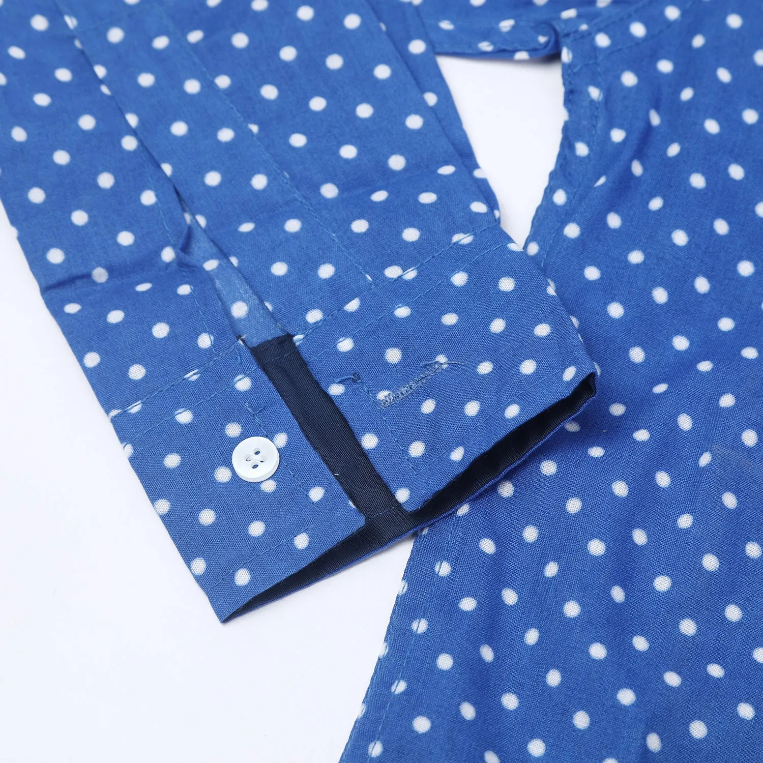 Boys Full Sleeves Shirt - Royal Blue