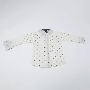 Boys Full Sleeves Shirt - White
