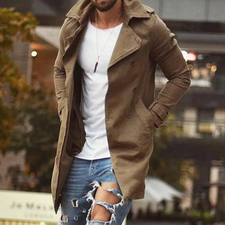 Bradley | Stylish Double-Breasted Trench Coat