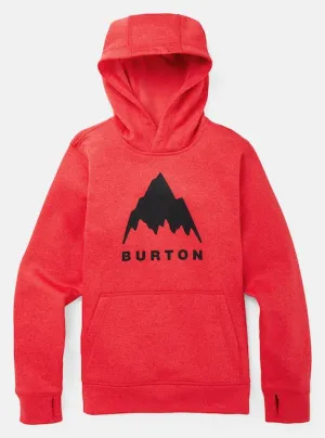 Burton Oak Pull Over Hoodie Kids Tomato Heather