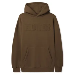 Butter Goods - Fabric Applique Hoodie Brown